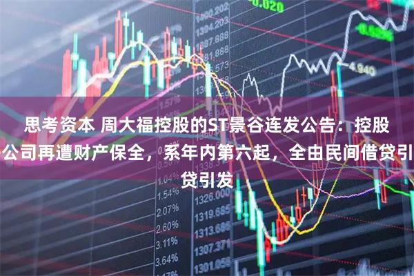 思考资本 周大福控股的ST景谷连发公告：控股子公司再遭财产保全，系年内第六起，全由民间借贷引发
